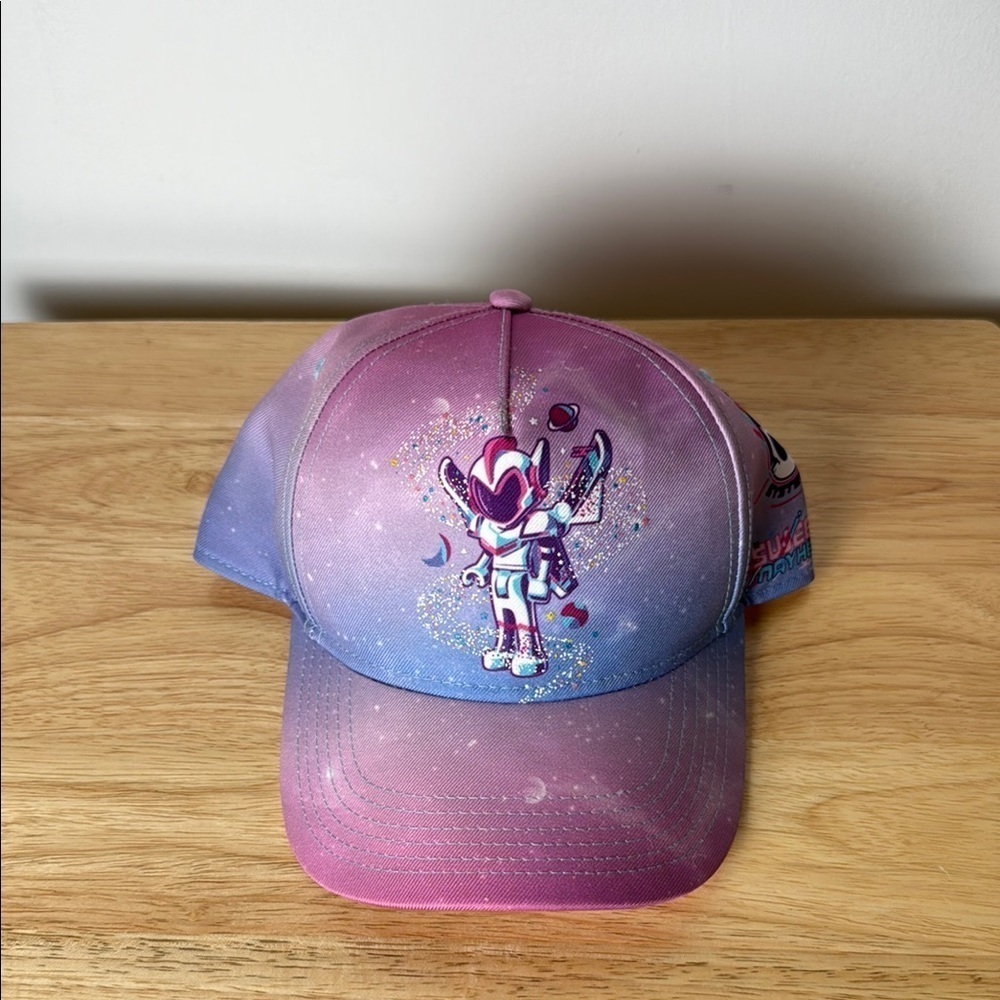 Sweet Mayhem The Lego Movie Youth OSFM Snap Back Cap Hat Pink/Violet Adjustable